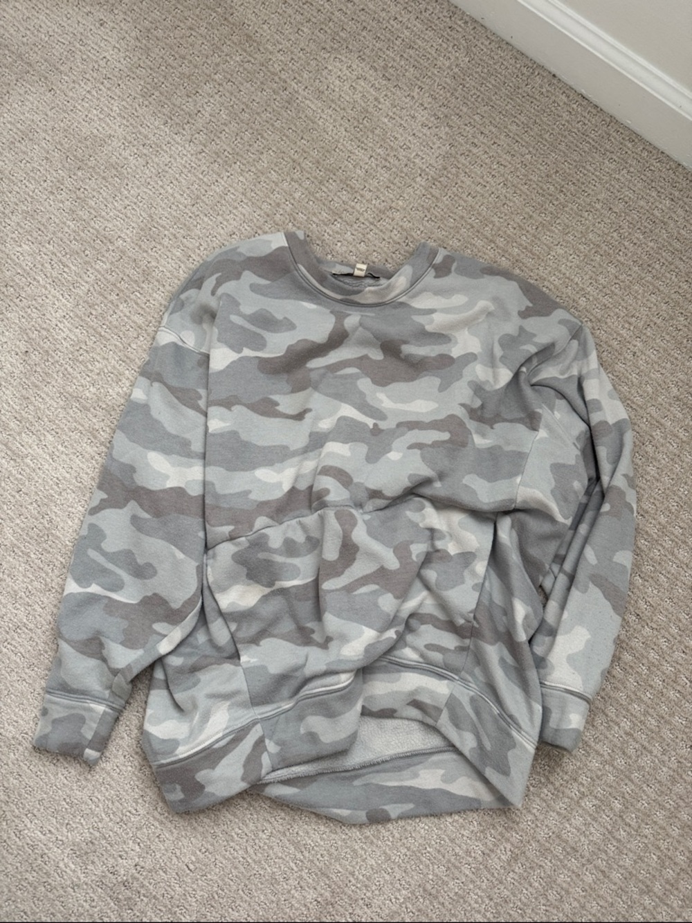 Express Camouflage Crewneck Sweater